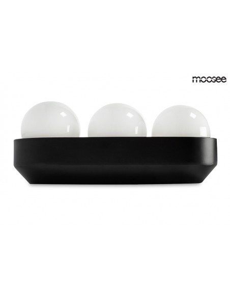 MOOSEE lampa ścienna DROPS 3 czarna