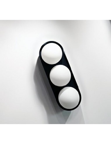 MOOSEE lampa ścienna DROPS 3 czarna