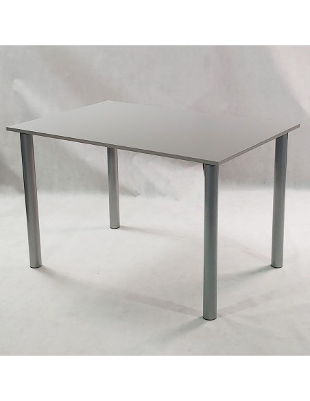 Zestaw stół Lugano 120 szary i 4 krzesła NORDEN szare