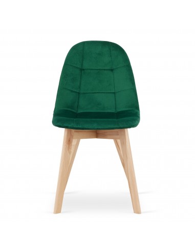 Krzesło BORA - ciemna zieleń aksamit x 4