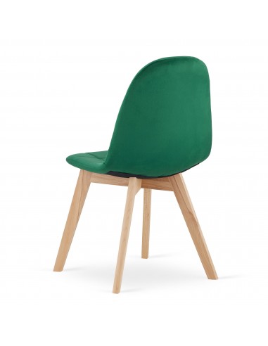 Krzesło BORA - ciemna zieleń aksamit x 4