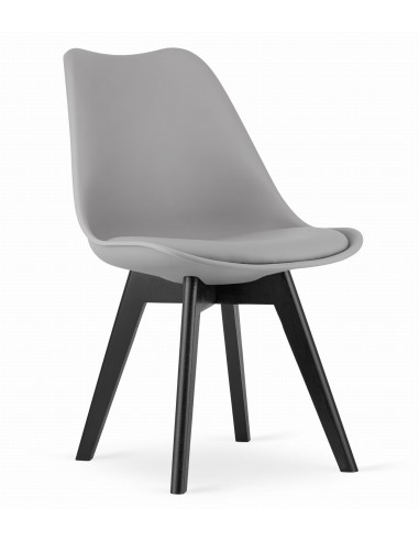 Krzesło MARK - szare / nogi czarne x 4