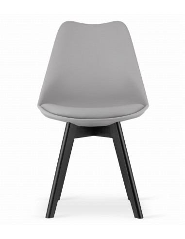 Krzesło MARK - szare / nogi czarne x 4