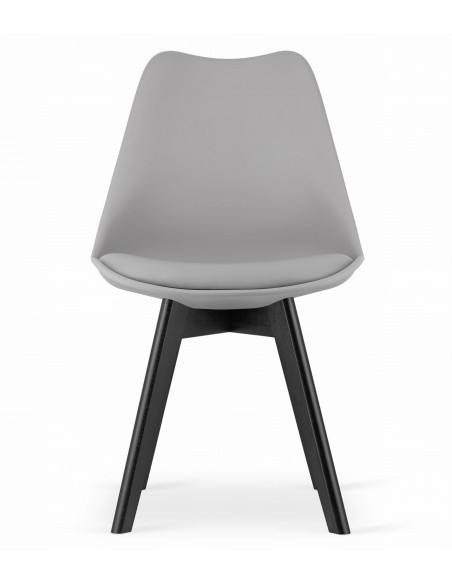 Krzesło MARK - szare / nogi czarne x 4