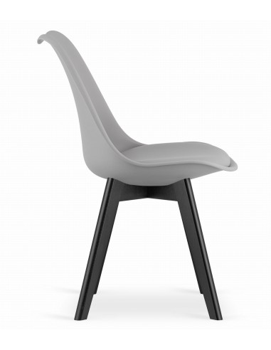 Krzesło MARK - szare / nogi czarne x 4