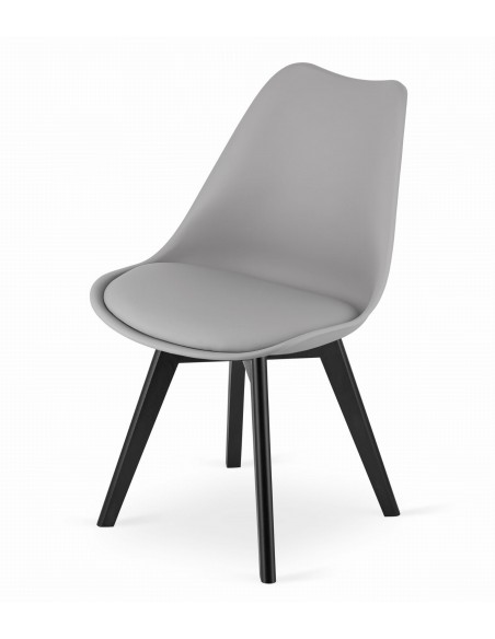 Krzesło MARK - szare / nogi czarne x 4