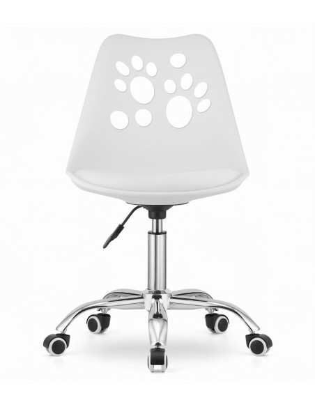 Krzesło obrotowe PRINT - białe
