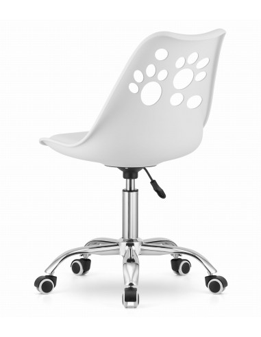 Krzesło obrotowe PRINT - białe