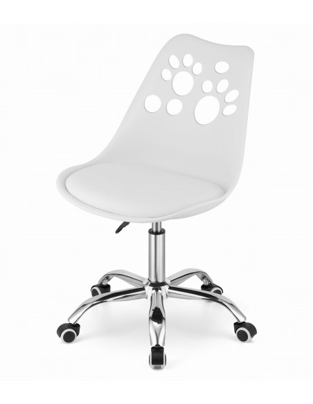 Krzesło obrotowe PRINT - białe