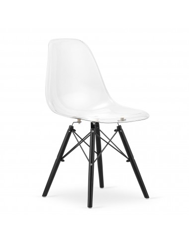 Krzesło OSAKA przezroczyste / nogi czarne x 4