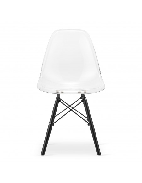 Krzesło OSAKA przezroczyste / nogi czarne x 4