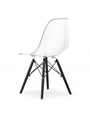 Krzesło OSAKA przezroczyste / nogi czarne x 4