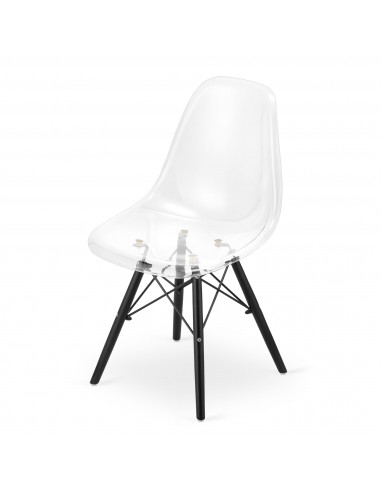Krzesło OSAKA przezroczyste / nogi czarne x 4