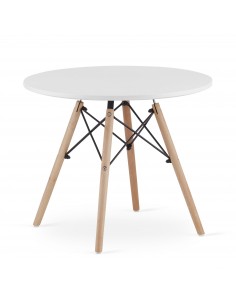 Stolik MAKSI Okrągły 60cm - biały