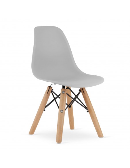 Krzesło ZUBI - szare x 4