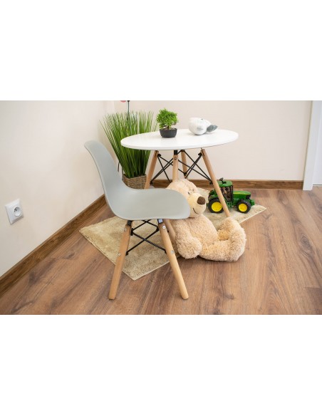 Krzesło ZUBI - szare x 4