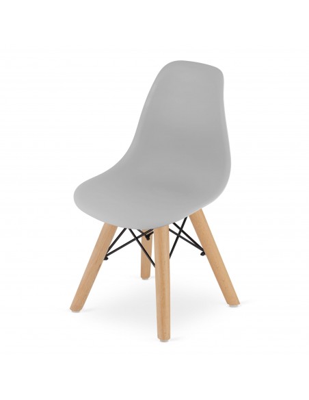 Krzesło ZUBI - szare x 4