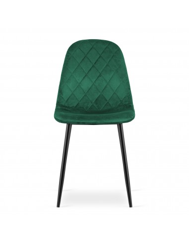 Krzesło ASTI - ciemna zieleń aksamit x 4