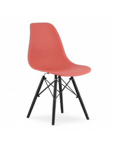 Krzesło OSAKA cynober / nogi czarne x 4