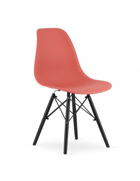 Krzesło OSAKA cynober / nogi czarne x 4