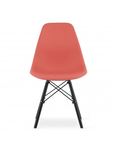 Krzesło OSAKA cynober / nogi czarne x 4