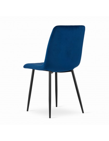 Krzesło LAVA - granat aksamit x 4