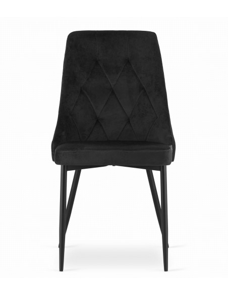 Krzesło IMOLA - czarny aksamit x 4