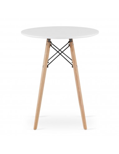 Stół TODI Okrągły 60cm - biały