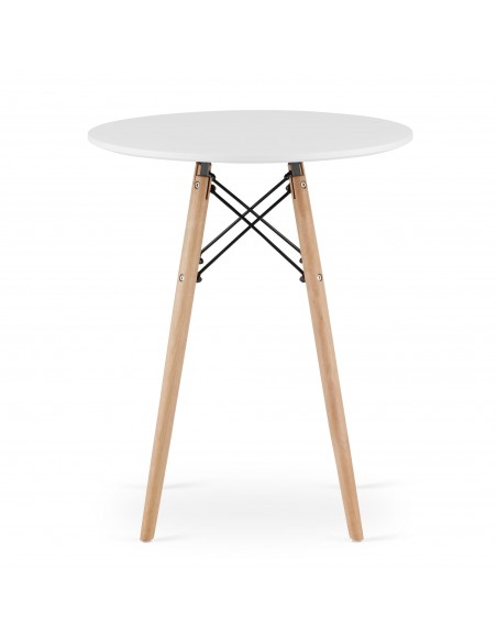 Stół TODI Okrągły 60cm - biały