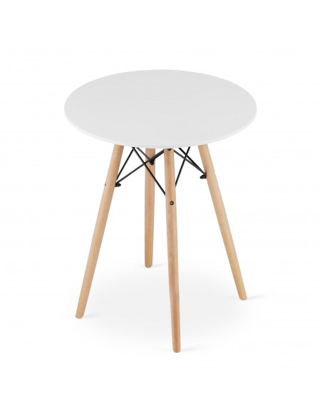 Stół TODI Okrągły 60cm - biały