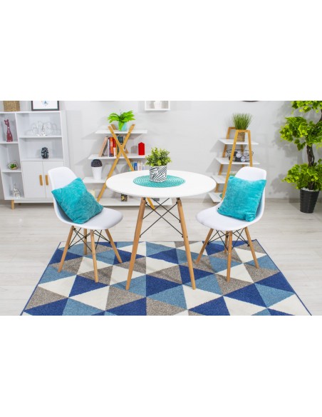 Stół TODI Okrągły 80cm - biały