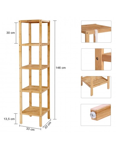 Regał Bambusowy - BCB55Y