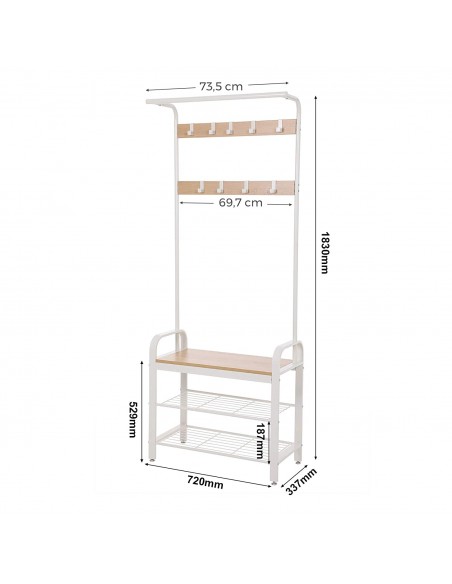 Wieszak Stojak na Ubrania - HSR40W