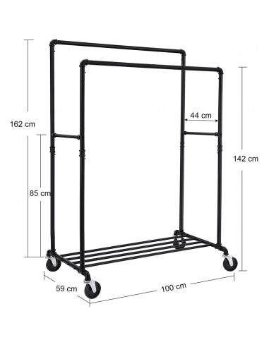 Wieszak na Ubrania na Kółkach - HSR60B