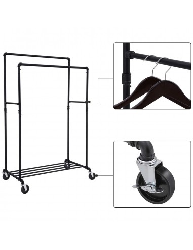 Wieszak na Ubrania na Kółkach - HSR60B
