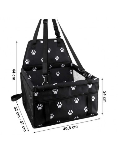 Transporter samochodowy dla psa - czarny