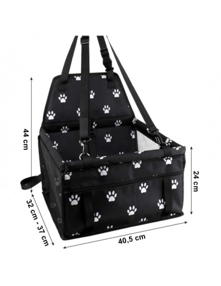 Transporter samochodowy dla psa - czarny