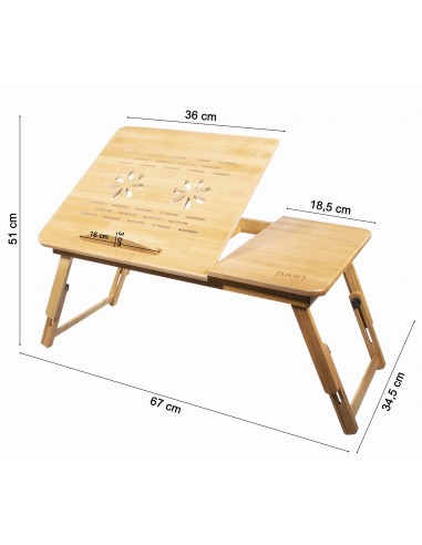 Stolik pod laptopa bambus L