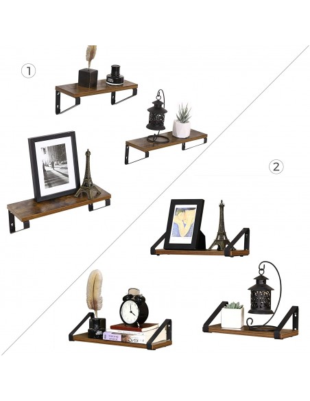 Zestaw 3 Półek Wiszących - LWS33BX