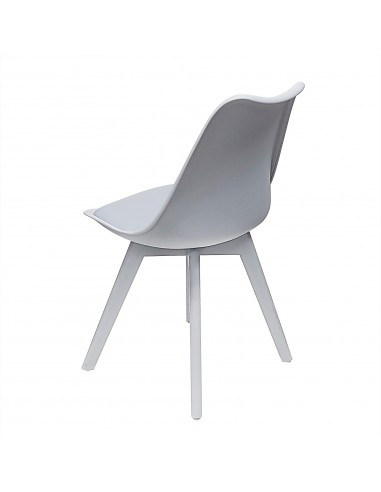 Zestaw stół Lugano 80 szary i 2 krzesła NORDEN...