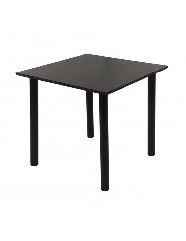 Zestaw stół Lugano 80 czarny i 4 krzesła NORDEN...