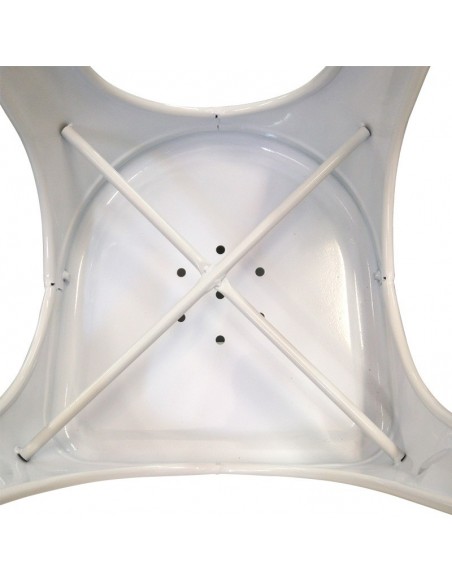 4 krzesła metalowe Paris ciemno szare