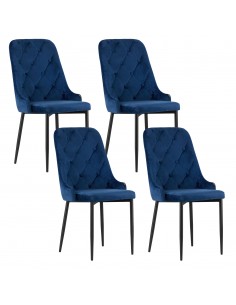 Krzesło CAPRI - granat x 4