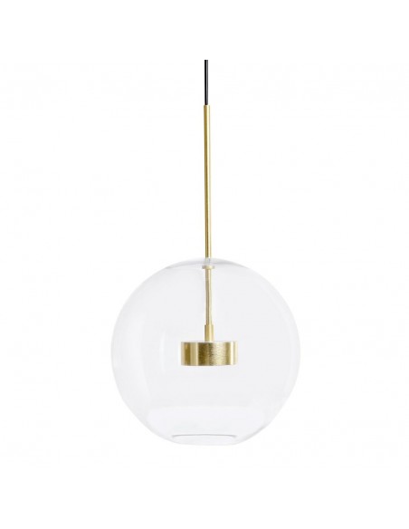 Lampa wisząca CAPRI złota - 60 LED, aluminium, szkło