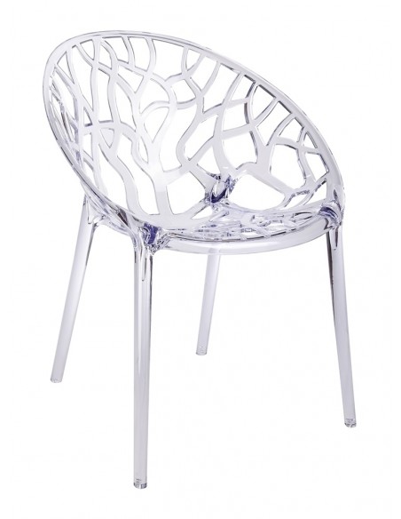 Krzesło KORAL transparentne  - poliwęglan