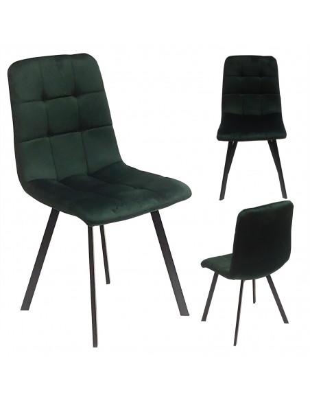 Krzesło NEVADA zielone welur