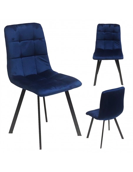 Krzesło NEVADA granatowe welur