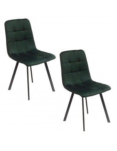 2 krzesła NEVADA zielone welur