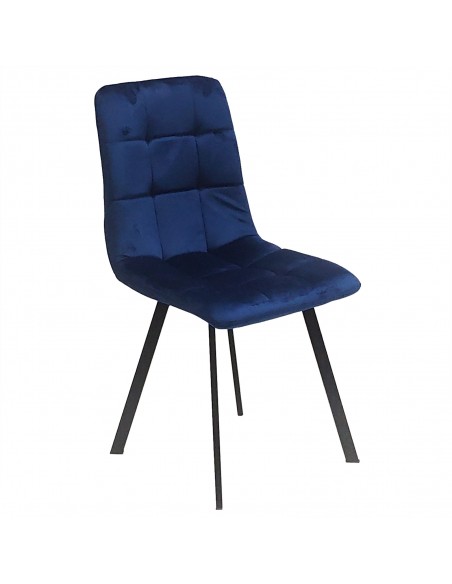 4 krzesła NEVADA granatowe welur