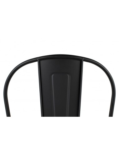 Krzesło barowe TOWER BIG BACK 76  (Paris) czarne